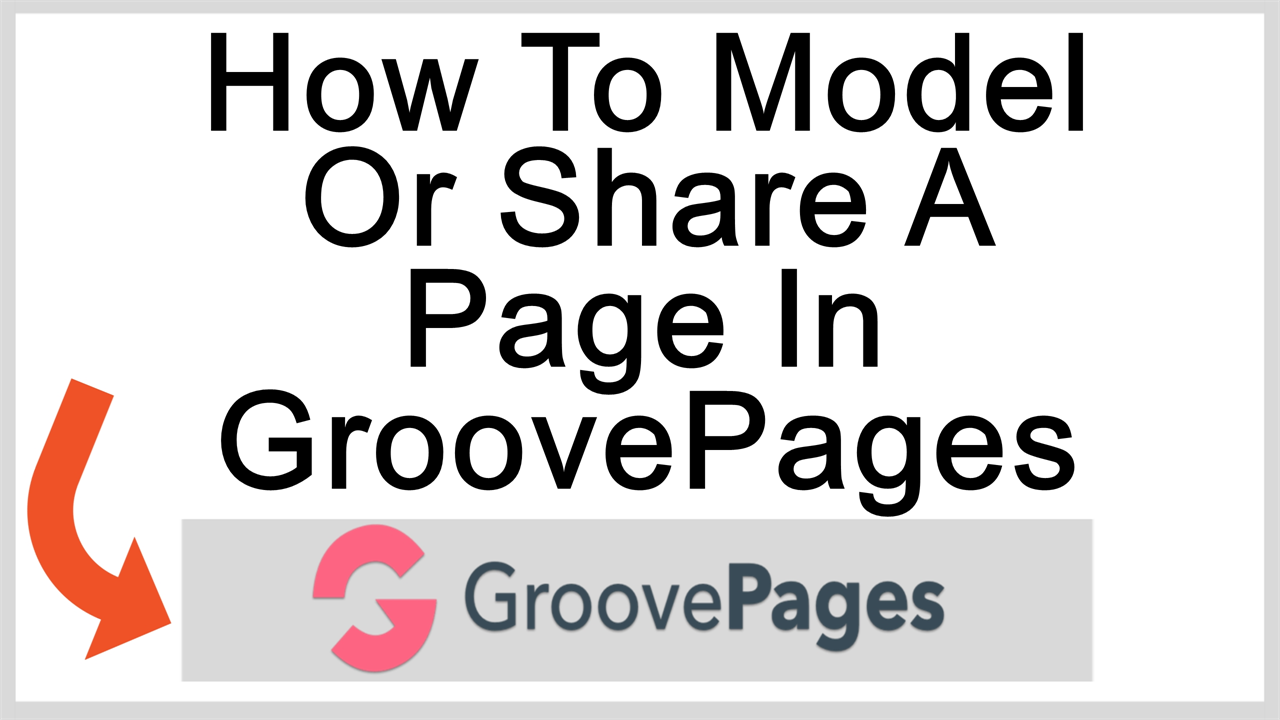 How to model or share a page in GroovePages from the source code