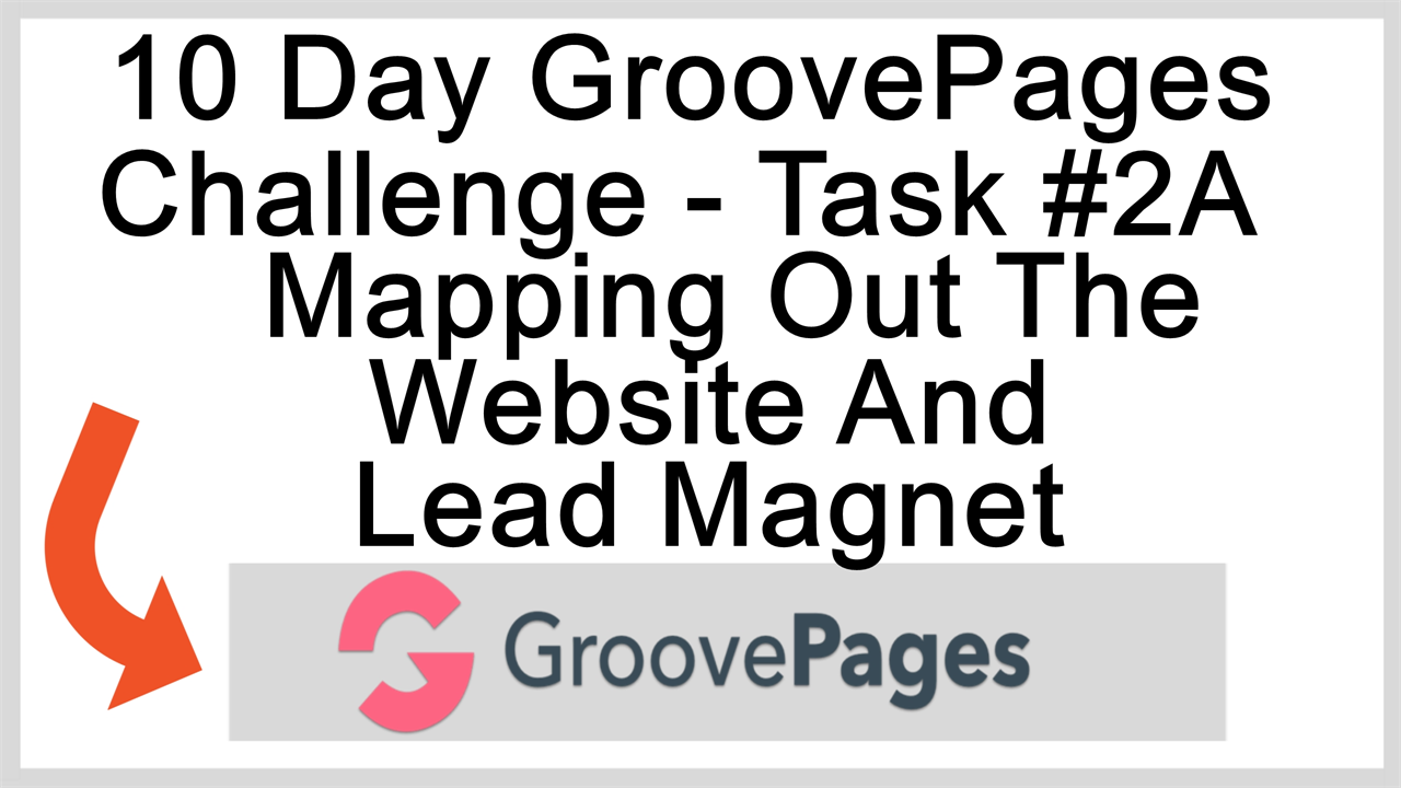 The 10 Day GroovePages Challenge Task 2A - Mapping Out the website and Lead Magnet