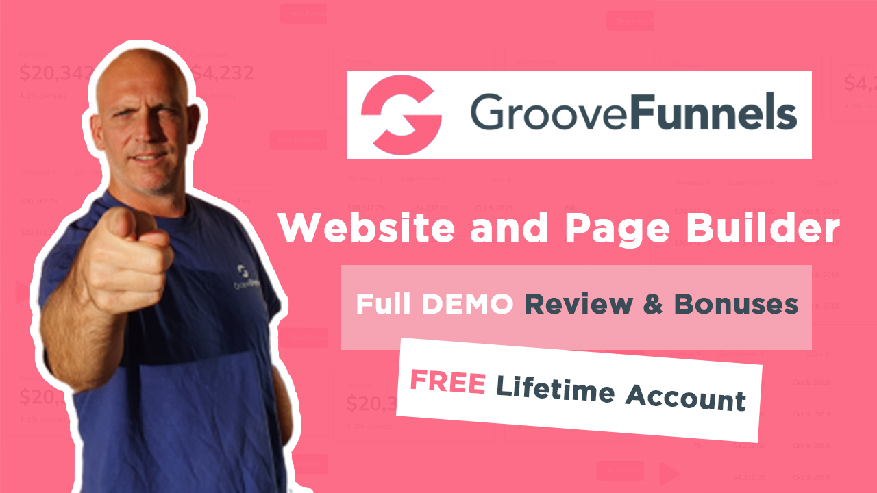 Groovefunnels website and page builder Full DEMO, Review & Bonuses - FREE Lifetime Account